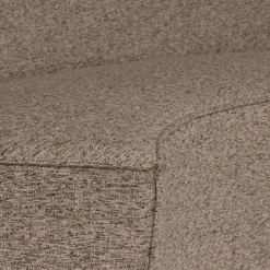 Sale WOOOD Europa 2-zits eetbank geweven stof Donkerbruin melange