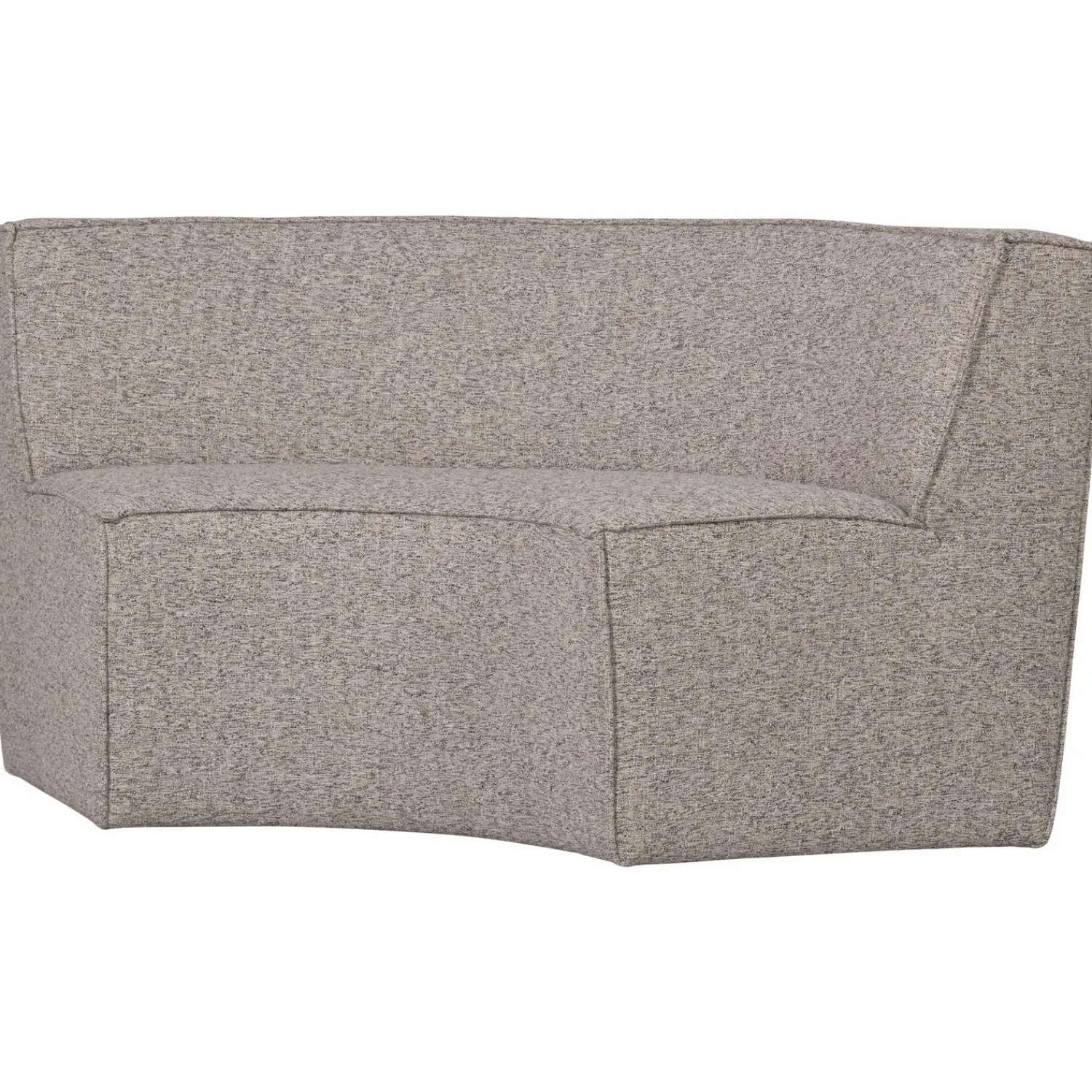 Clearance WOOOD Europa 2-zits eetbank geweven stof Zand melange