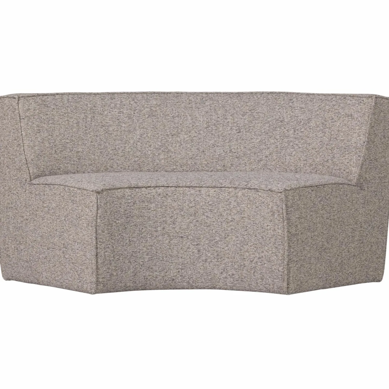 Clearance WOOOD Europa 2-zits eetbank geweven stof Zand melange