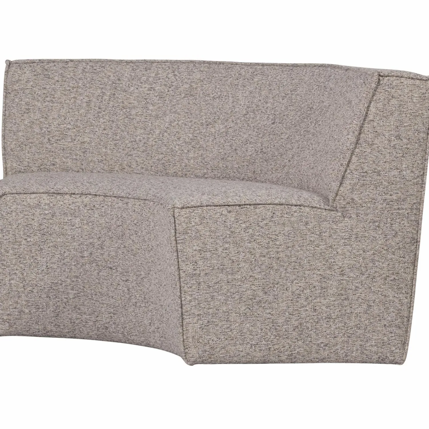 Clearance WOOOD Europa 2-zits eetbank geweven stof Zand melange