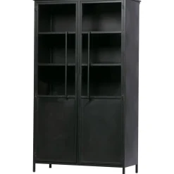 Outlet WOOOD Exhibit vitrinekast metaal Zwart