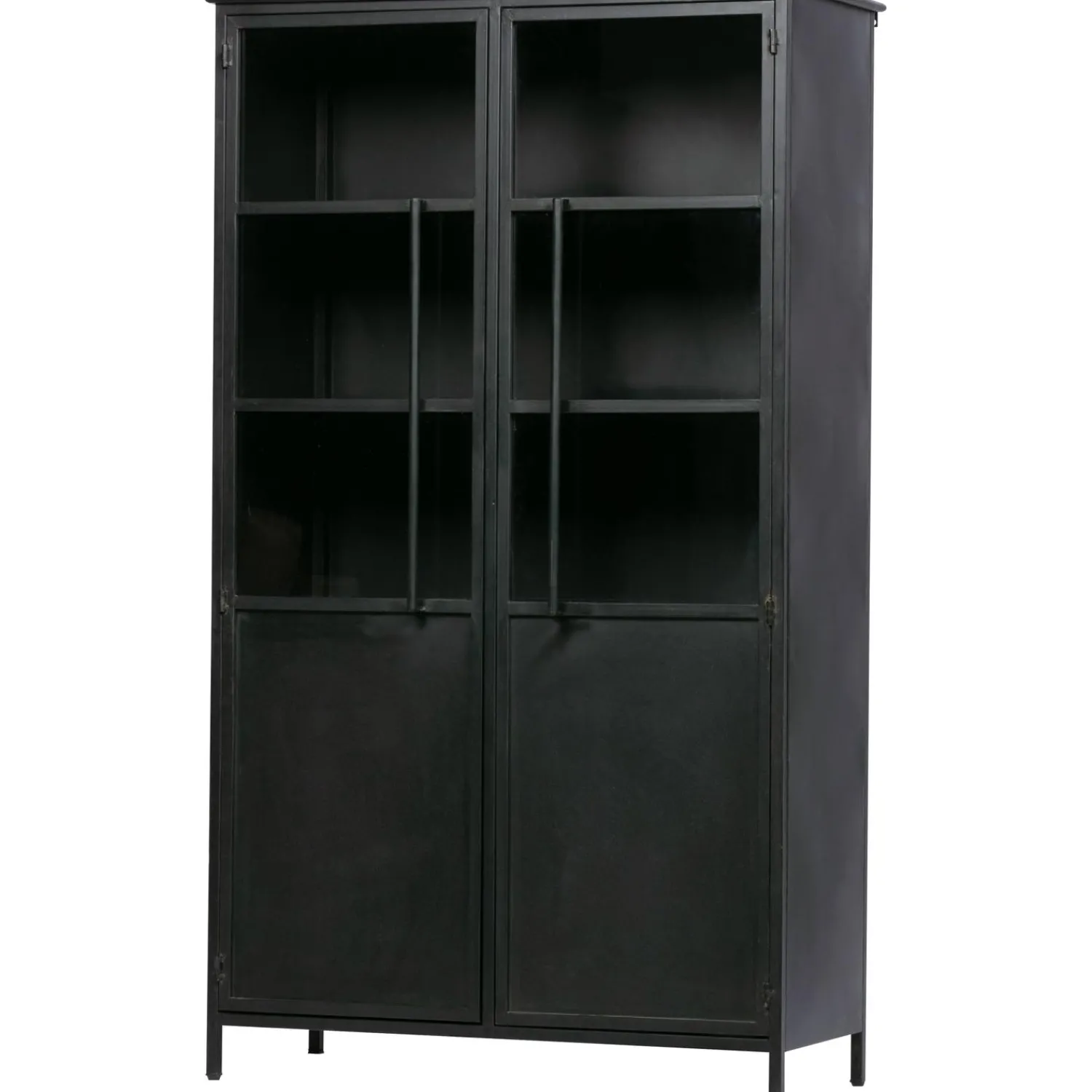 Outlet WOOOD Exhibit vitrinekast metaal Zwart