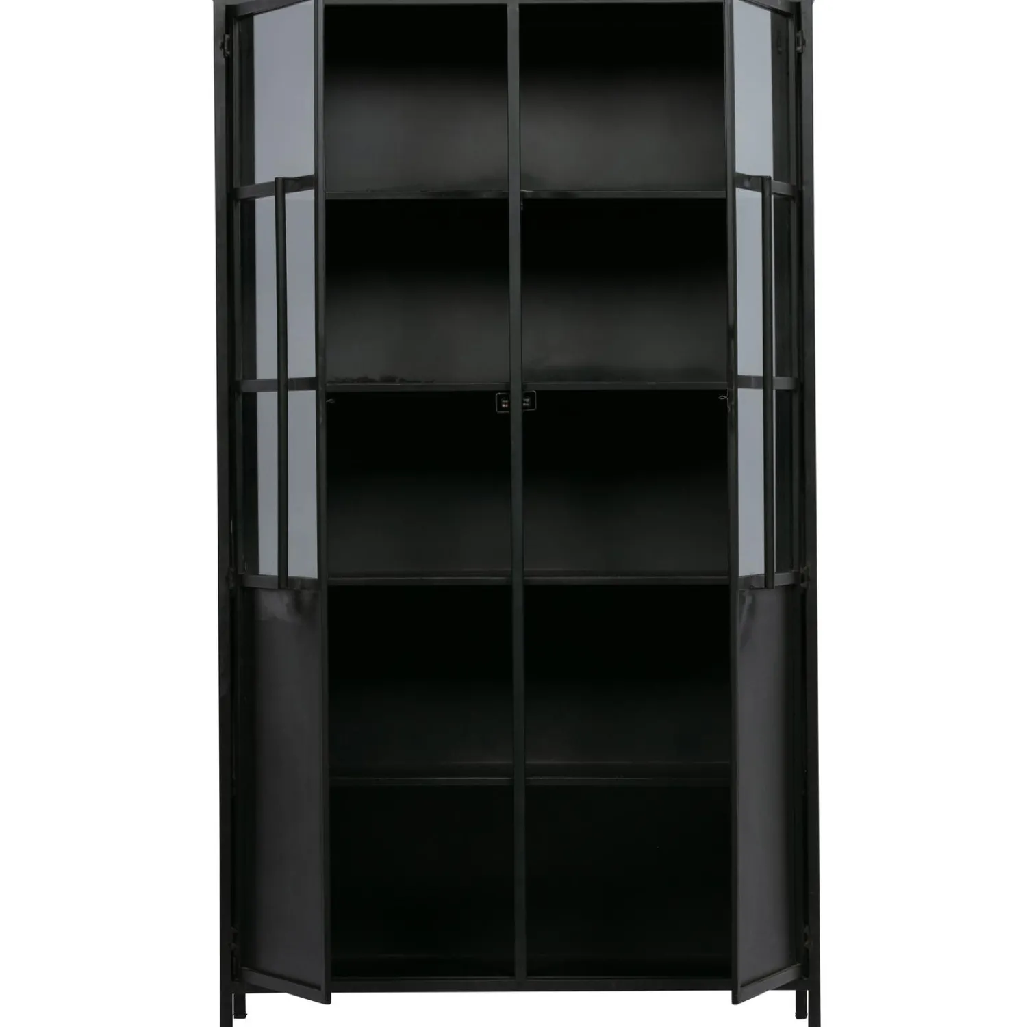 Outlet WOOOD Exhibit vitrinekast metaal Zwart