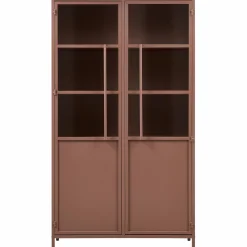 New WOOOD Exhibit vitrinekast metaal Tan