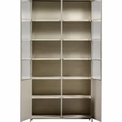 Sale WOOOD Exhibit XL 2-deurs vitrinekast metaal Zand