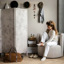 Best WOOOD Explore fauteuil bouclé Naturel