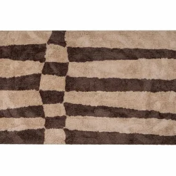 Discount WOOOD Fafa vloerkleed grafisch dessin naturel/bruin 200x300 cm