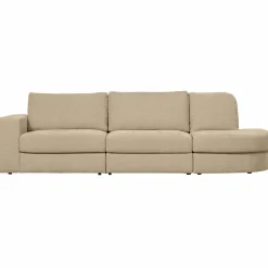 Hot WOOOD Family bank 2,5-zits ronding rechts Zand