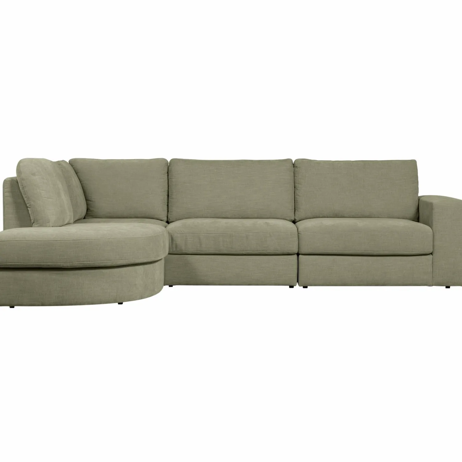 Hot WOOOD Family hoekbank ronding links Groen