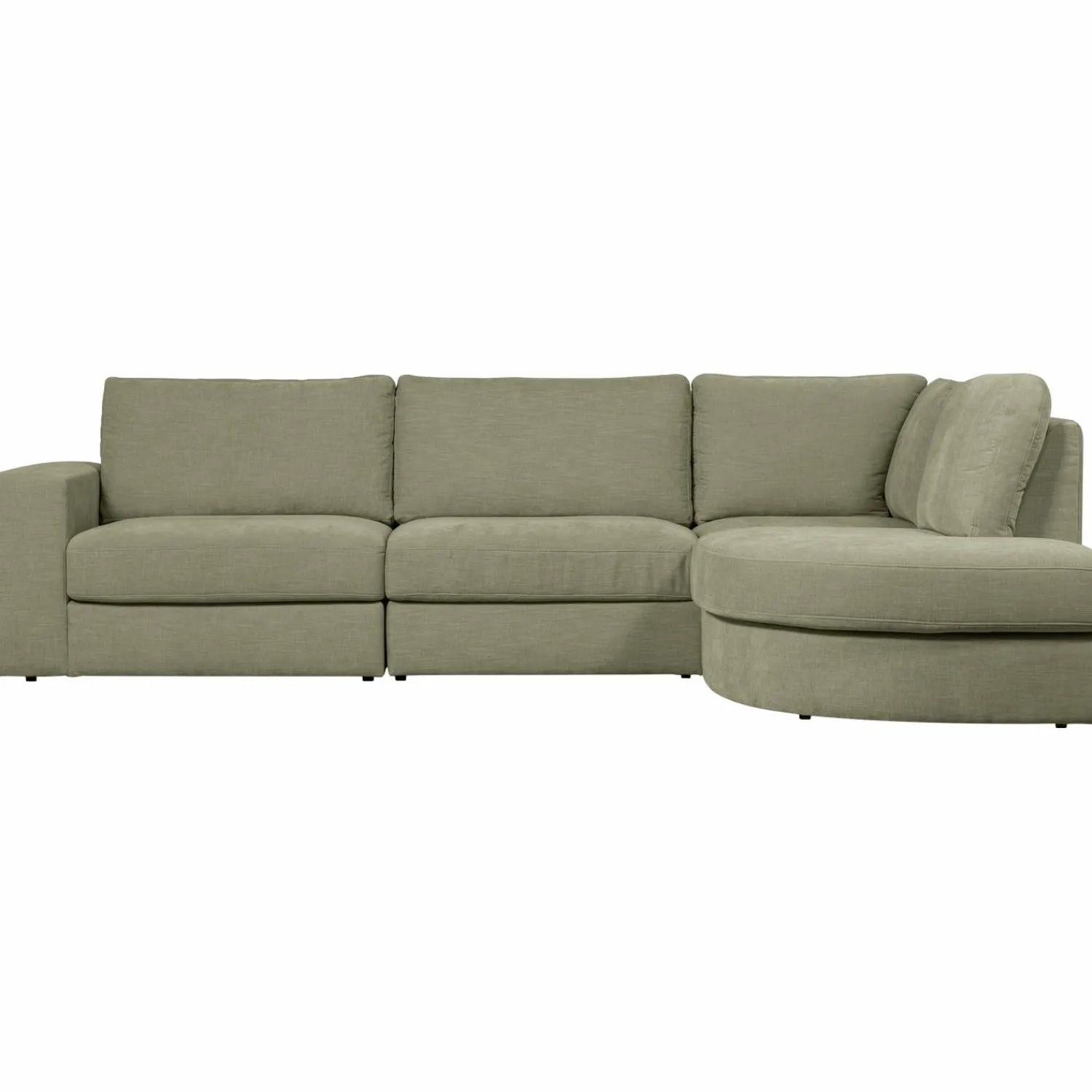 Outlet WOOOD Family hoekbank ronding rechts Groen