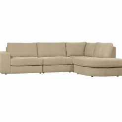 Online WOOOD Family hoekbank ronding rechts Zand