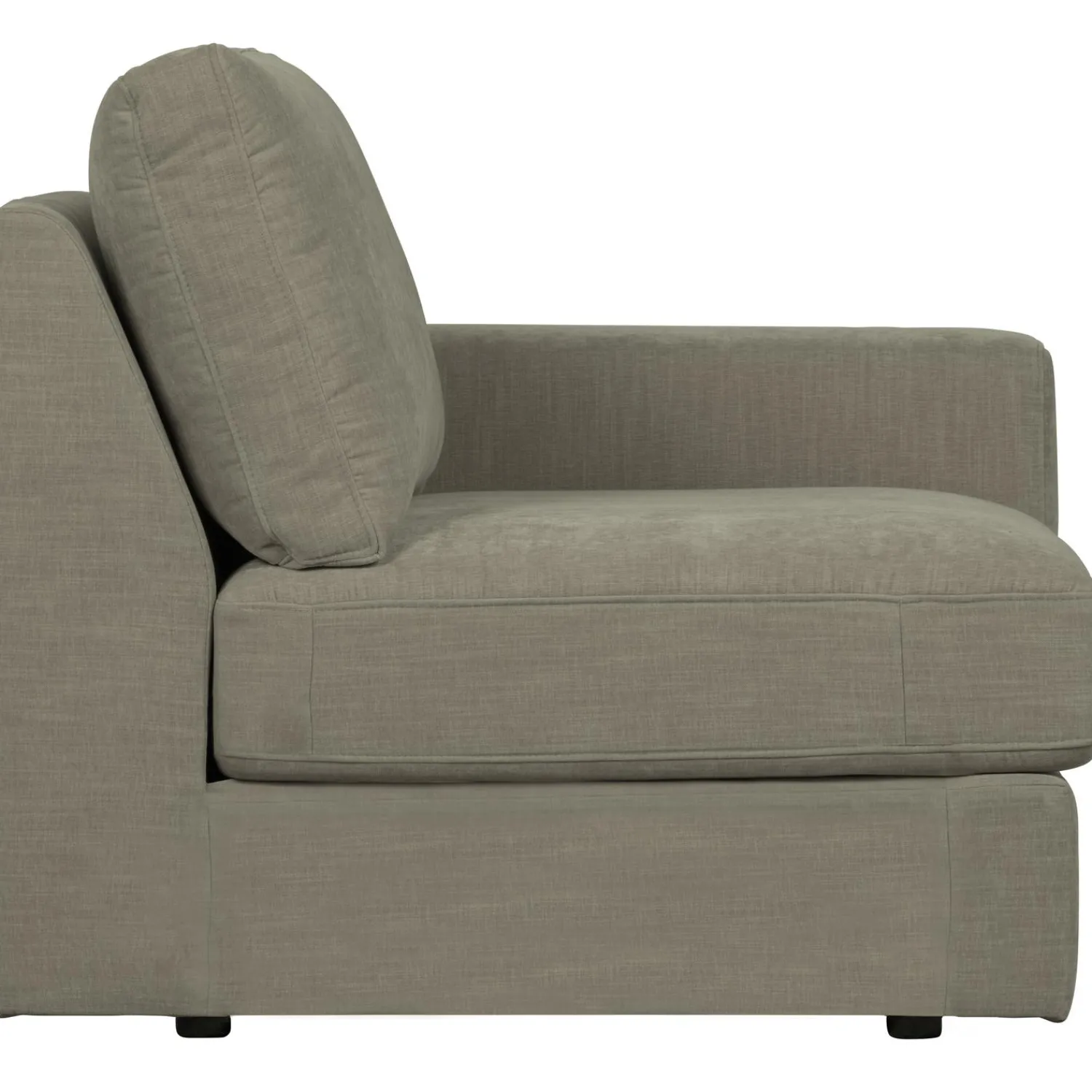 New WOOOD Family 1-zits element met arm rechts Warm grijs