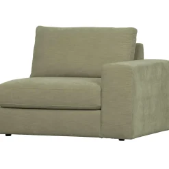 Discount WOOOD Family 1-zits element met arm rechts Groen