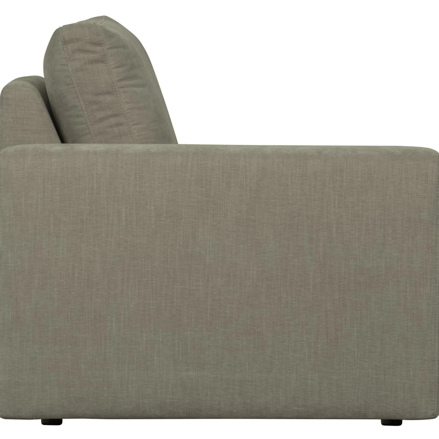 Online WOOOD Family 1-zits element met arm links Warm grijs