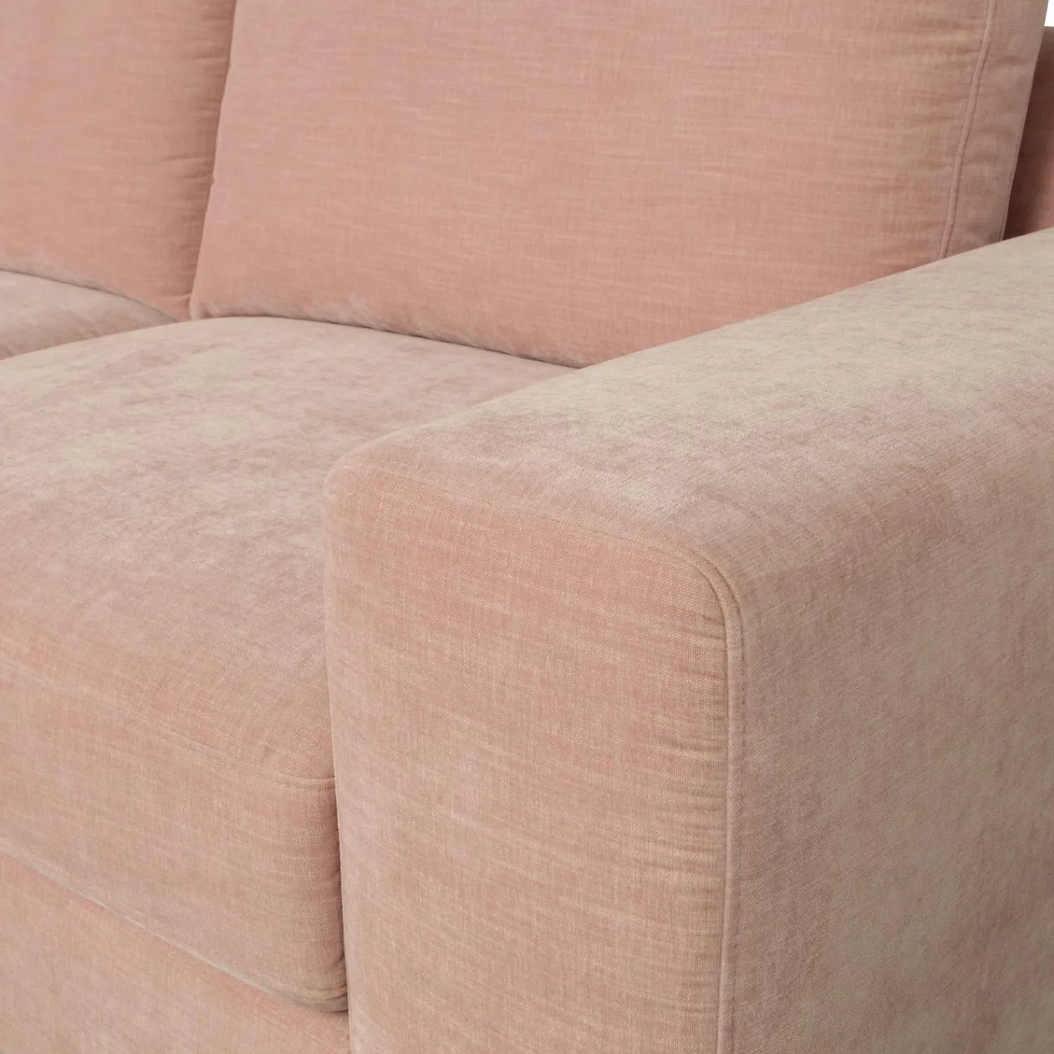 Discount WOOOD Family 1-zits element met arm rechts Roze