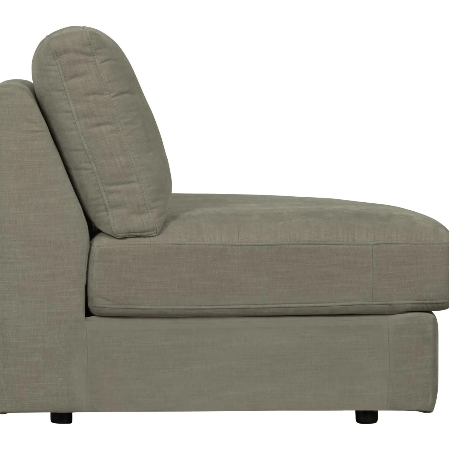 New WOOOD Family 1-zits element ronde hoek rechts Warm grijs