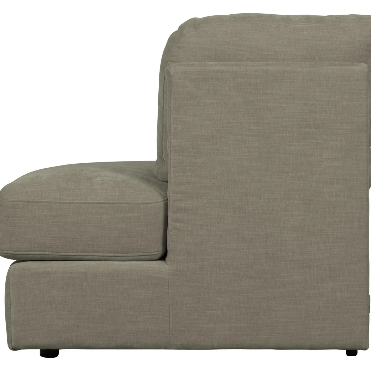 New WOOOD Family 1-zits element ronde hoek rechts Warm grijs