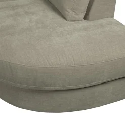 New WOOOD Family 1-zits element ronde hoek rechts Warm grijs