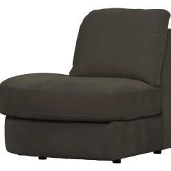 Best WOOOD Family 1-zits element ronde hoek links Antraciet