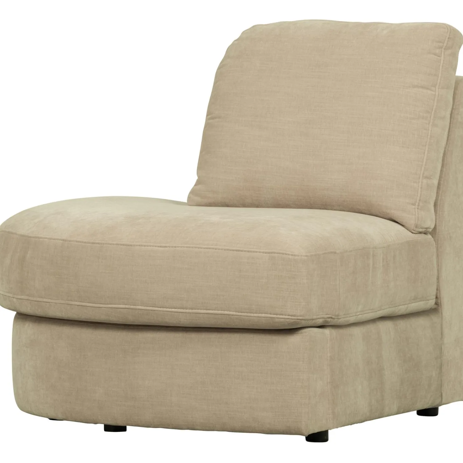 WOOOD Family 1-zits element ronde hoek links Zand