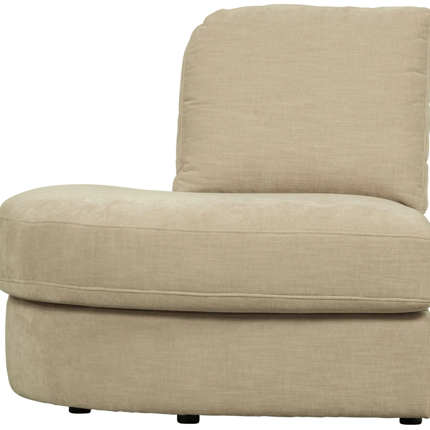 WOOOD Family 1-zits element ronde hoek links Zand