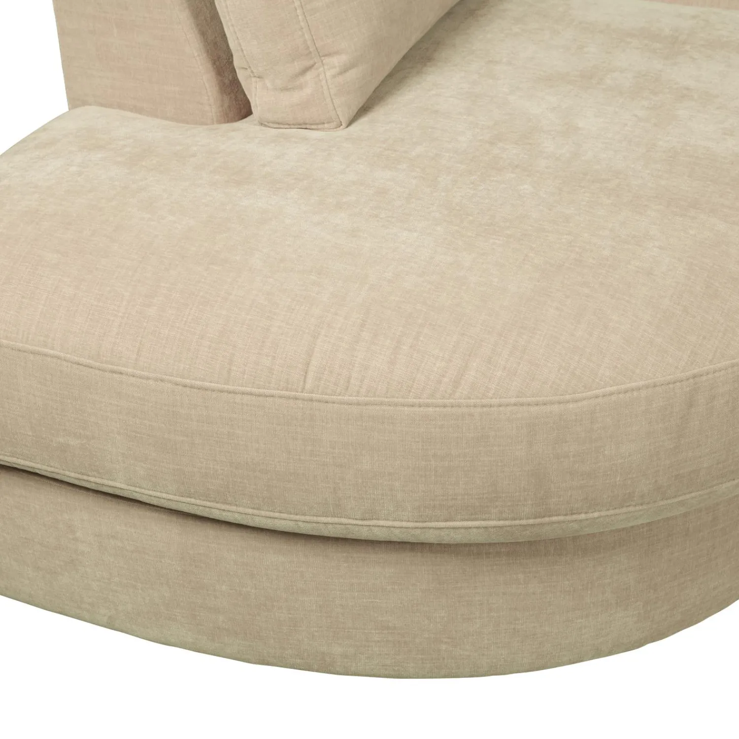 WOOOD Family 1-zits element ronde hoek links Zand