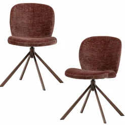 Sale WOOOD Femke eetkamerstoel chenille Blauw