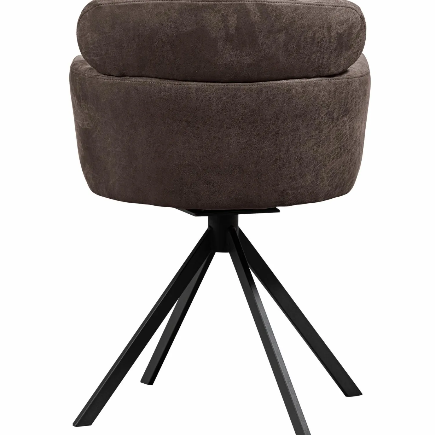 New WOOOD Fenne draaibare eetkamerstoel leerlook Zwart/grijs