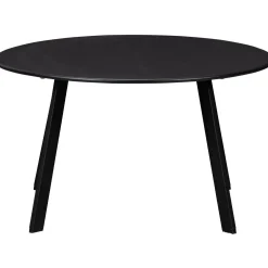 New WOOOD Fer bijzettafel buiten metaal ø70 cm Zwart