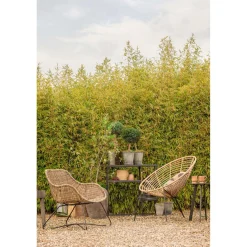 New WOOOD Fer tuin bijzettafel ø40 cm metaal Zwart