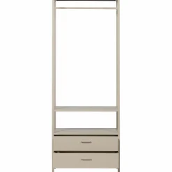 Best WOOOD Ferris open kledingkast 70 cm metaal zand