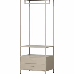 Best WOOOD Ferris open kledingkast 70 cm metaal zand