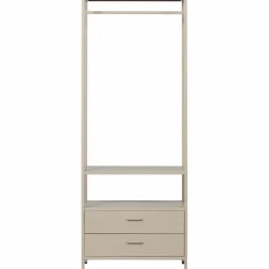 Best WOOOD Ferris open kledingkast 70 cm metaal zand
