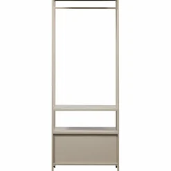 Best WOOOD Ferris open kledingkast 70 cm metaal zand