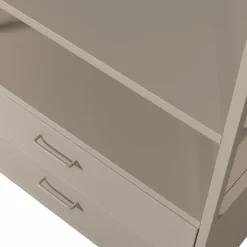 Best WOOOD Ferris open kledingkast 70 cm metaal zand