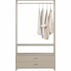 WOOOD Ferris open kledingkast 100 cm metaal zand