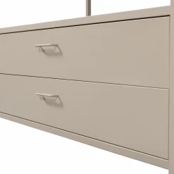 WOOOD Ferris open kledingkast 100 cm metaal zand