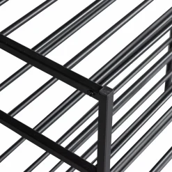 Online WOOOD Ferro schoenenrek stapel van 4 metaal zwart