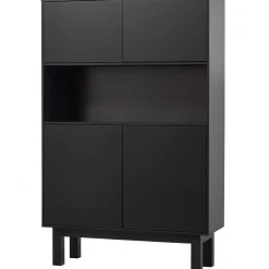 Hot WOOOD Finca buffet-/drankkast grenen diepzwart