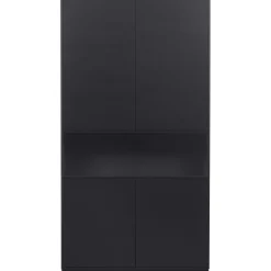 WOOOD Finca opbergkast 110 cm grenen Diepzwart