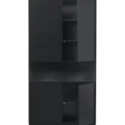 WOOOD Finca opbergkast 110 cm grenen Diepzwart