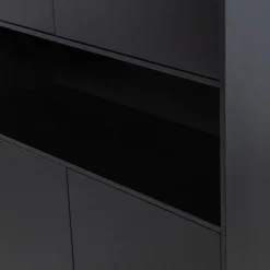 WOOOD Finca opbergkast 110 cm grenen Diepzwart