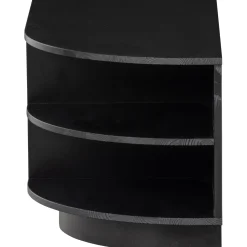 Sale WOOOD Finca tv meubel rond rechts 78 cm grenen diepzwart