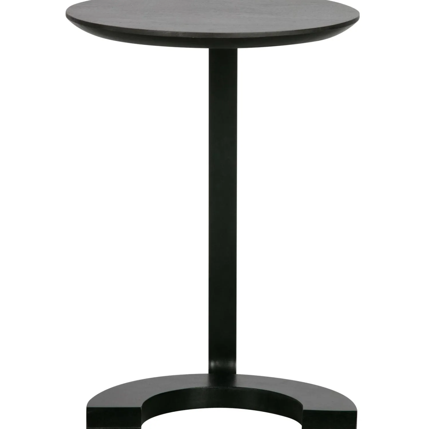 Hot WOOOD Floor bijzettafel hout/metaal zwart