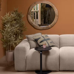 Hot WOOOD Floor bijzettafel hout/metaal zwart