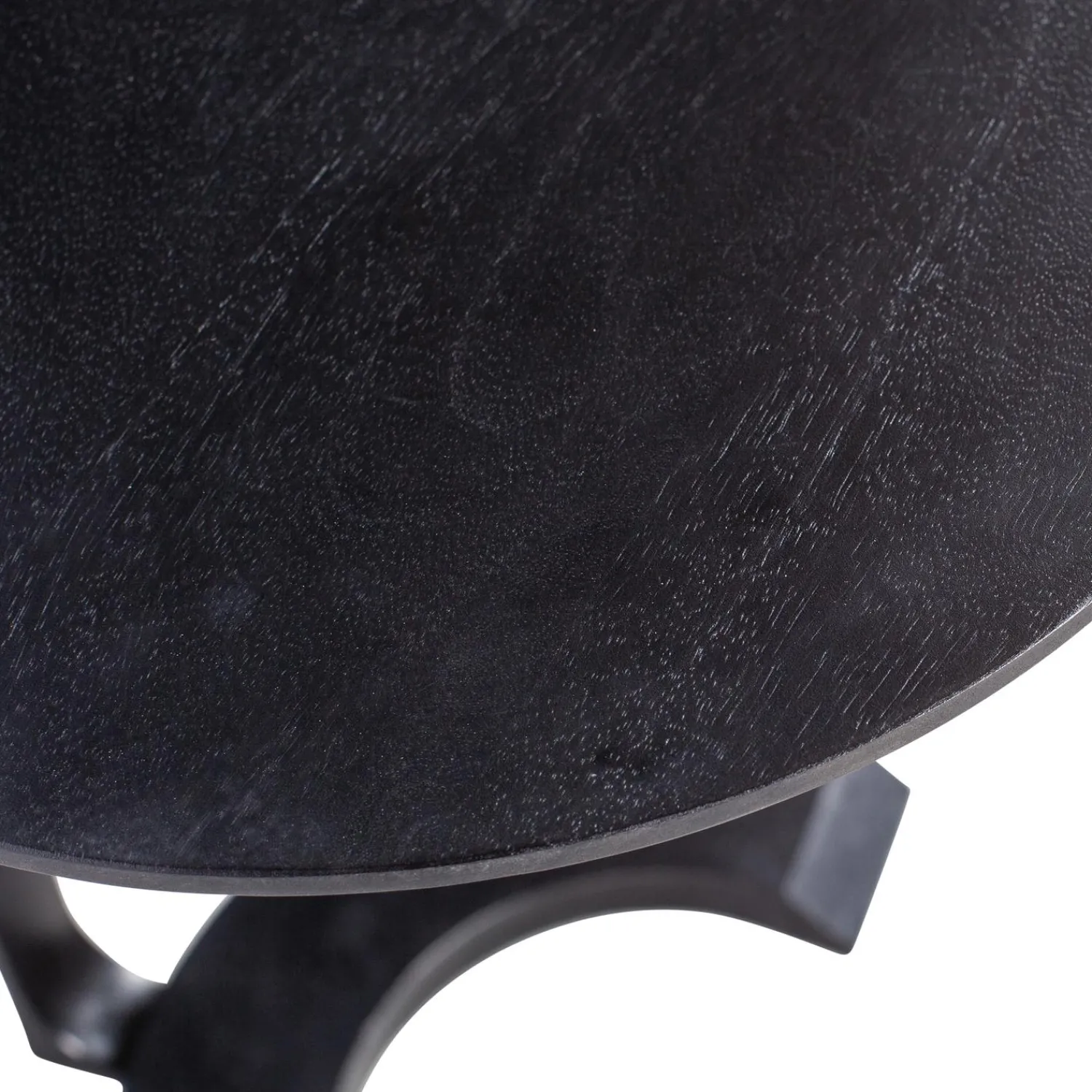 Hot WOOOD Floor bijzettafel hout/metaal zwart