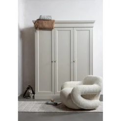 Outlet WOOOD Folke fauteuil chenille Naturel melange