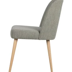 Hot WOOOD Force eetkamerstoel bouclé Grijs