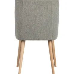 Hot WOOOD Force eetkamerstoel bouclé Grijs