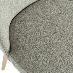 Hot WOOOD Force eetkamerstoel bouclé Grijs